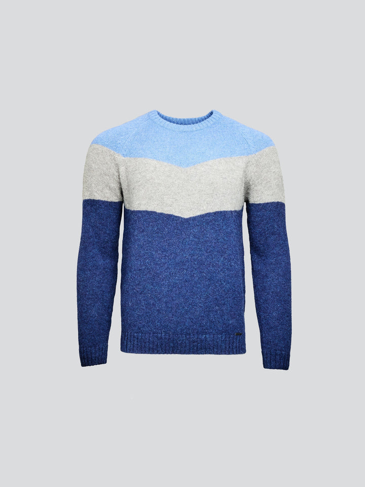 Yannick Baby Alpaca Sweater in Blue