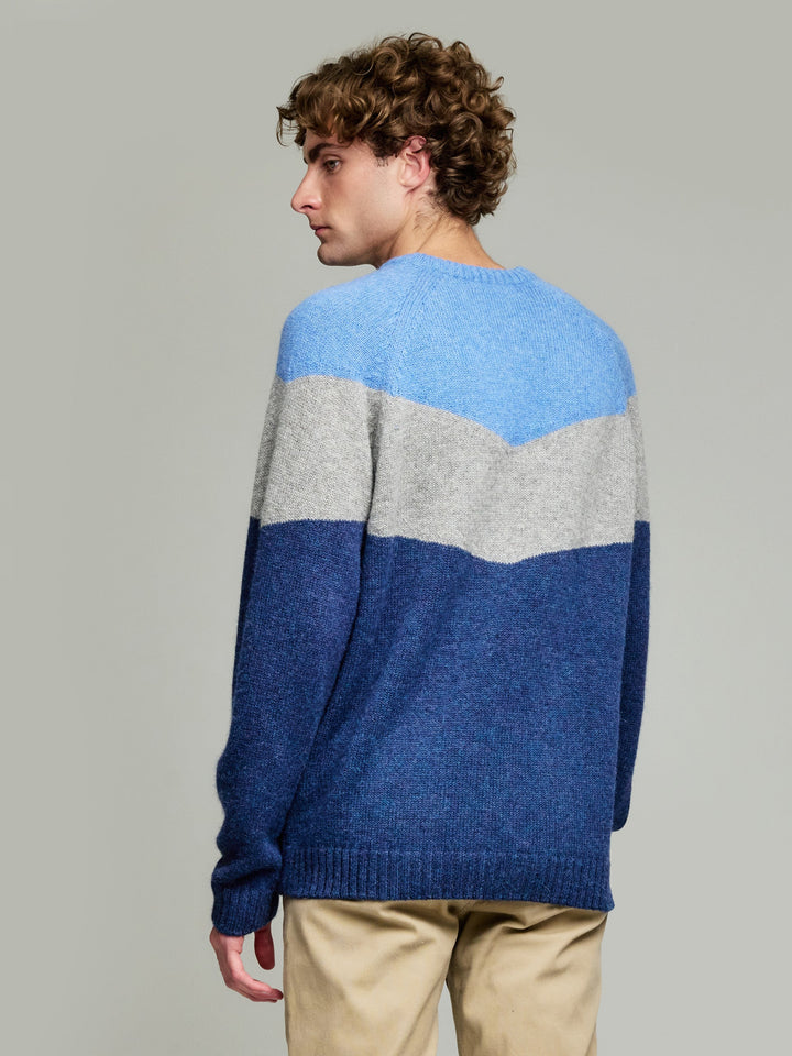 Yannick Baby Alpaca Sweater in Blue