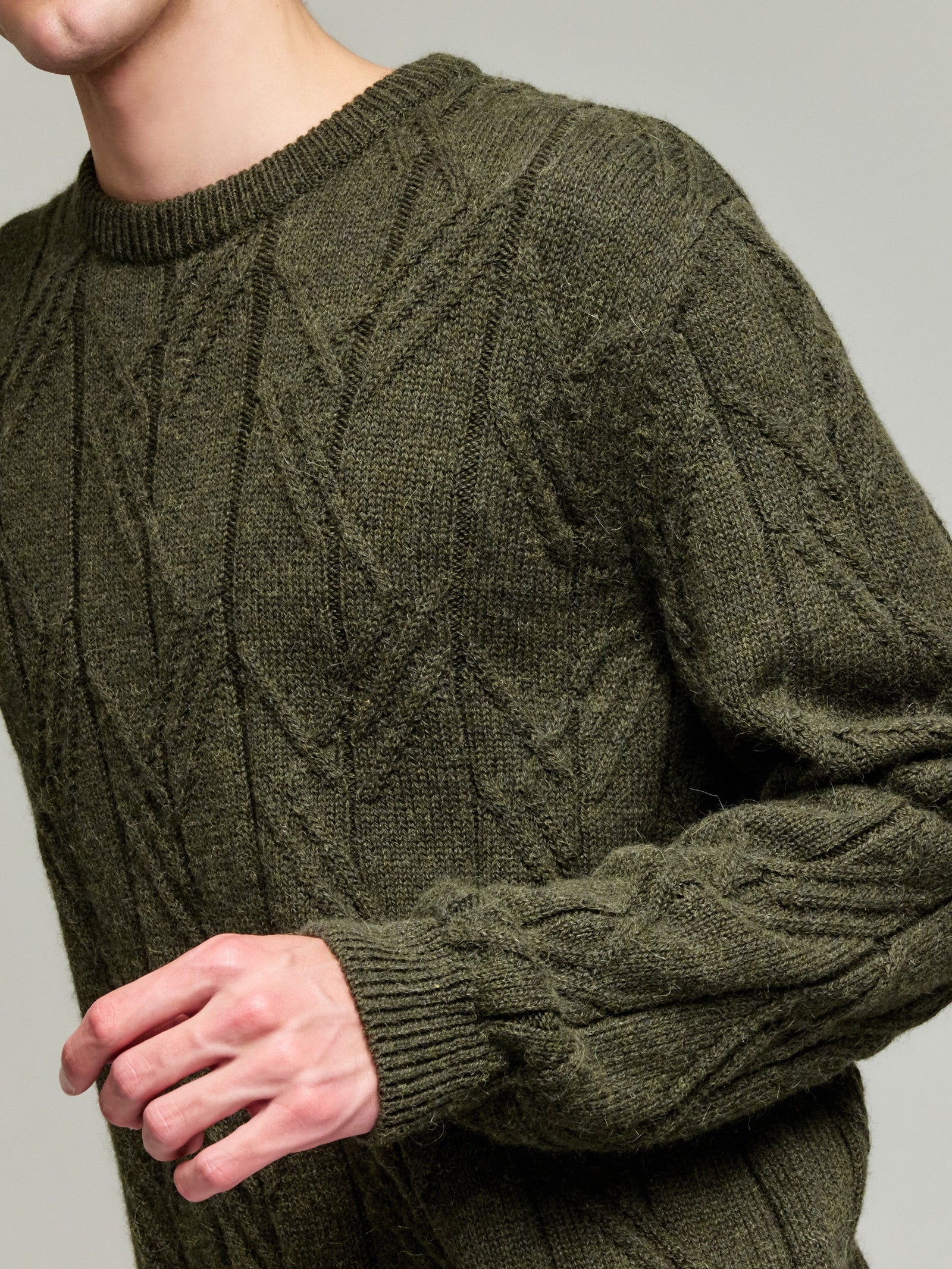Suéter Yann De Baby Alpaca Color Verde