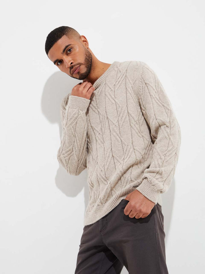 Yann Baby Alpaca Sweater in Beige