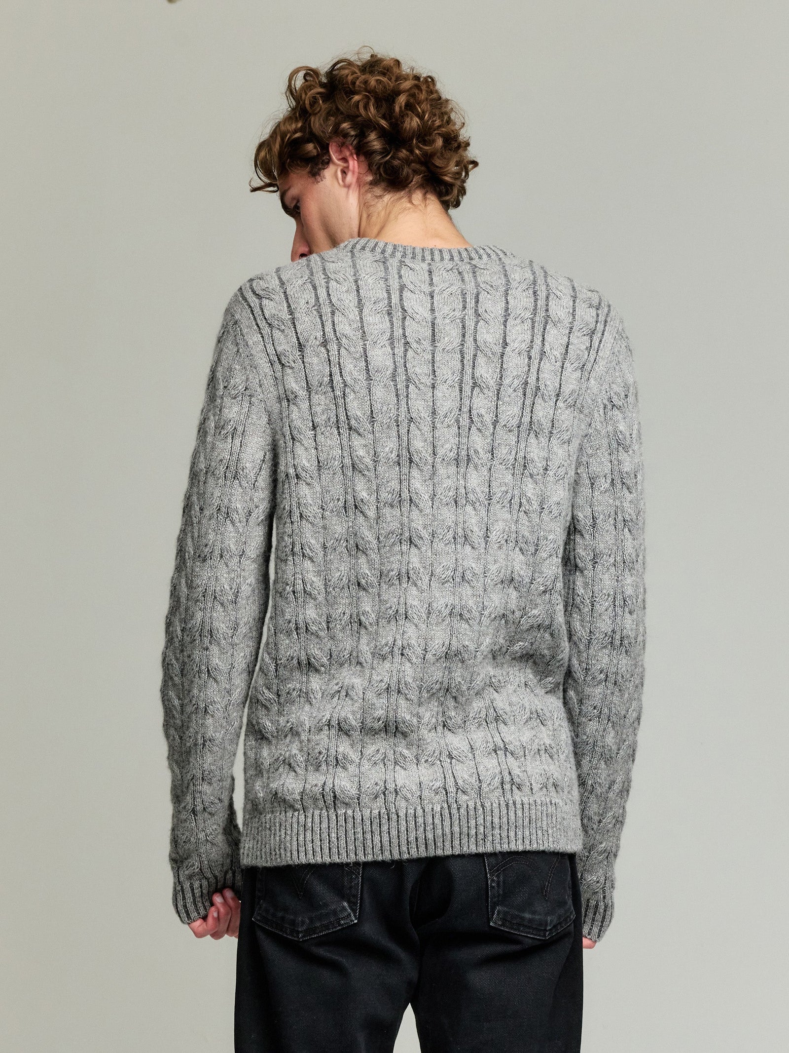 Yasikov Baby Alpaca Grey Sweater