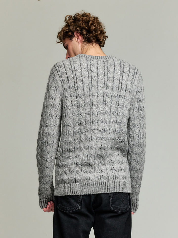 Yasikov Baby Alpaca Grey Sweater