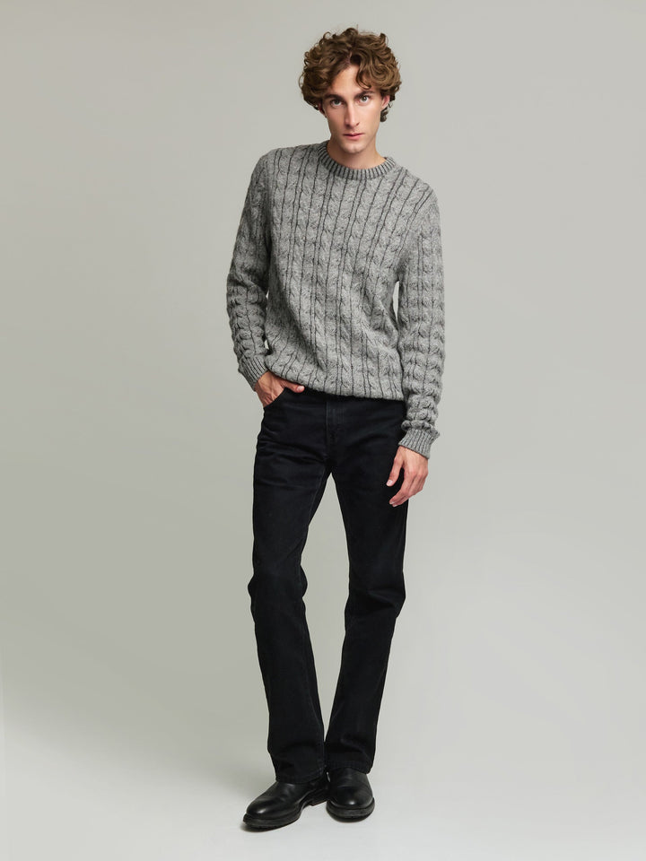 Yasikov Baby Alpaca Grey Sweater