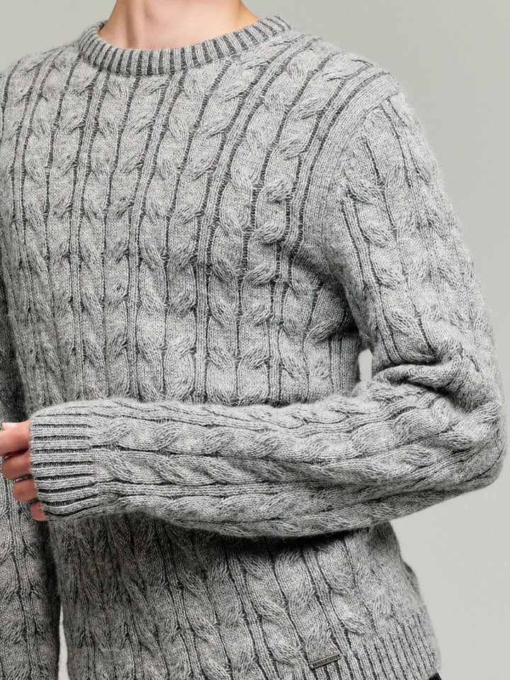 Yasikov Baby Alpaca Grey Sweater