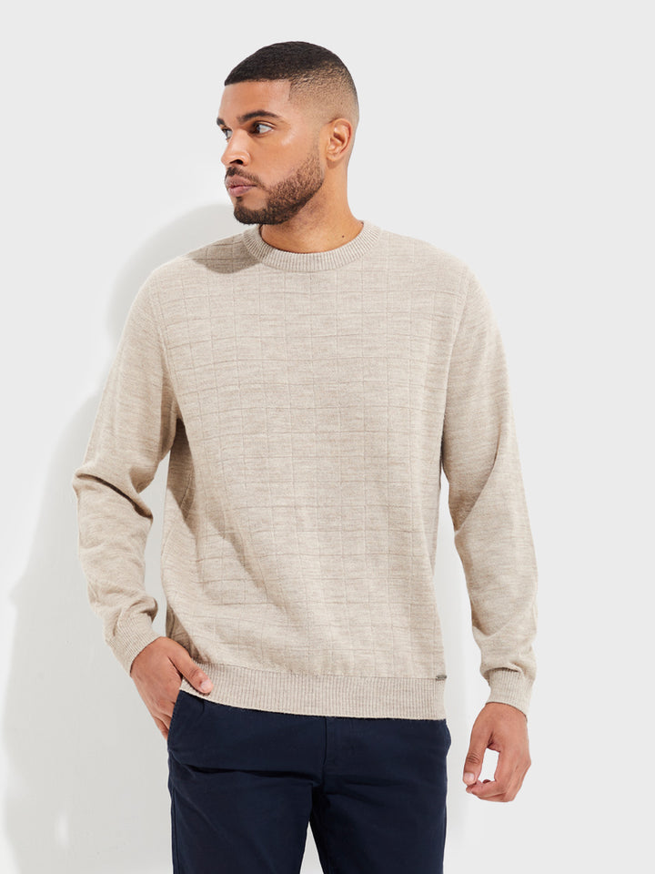 Yale Baby Alpaca Sweater in Beige