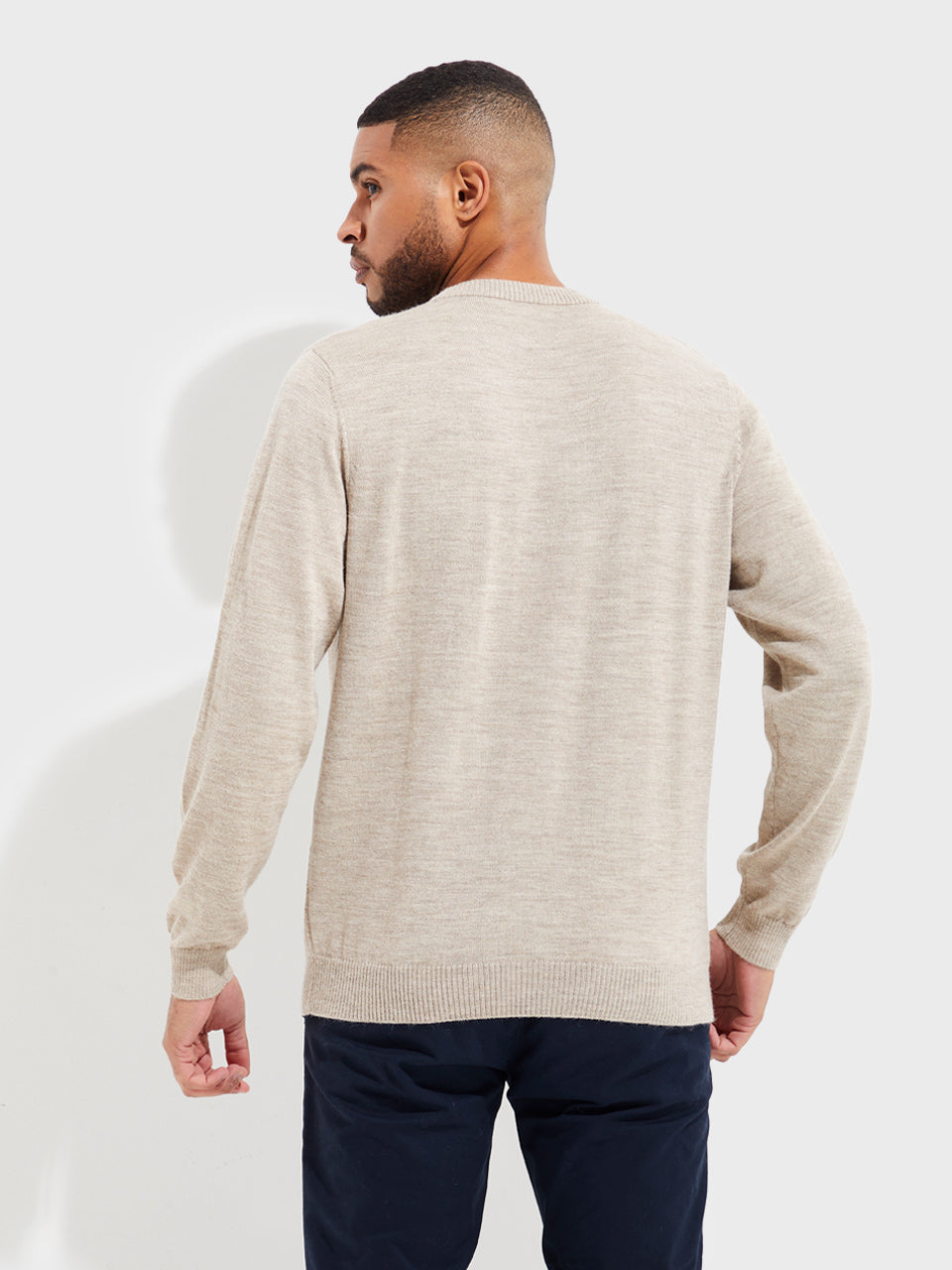 Suéter Yale De Baby Alpaca Color Beige