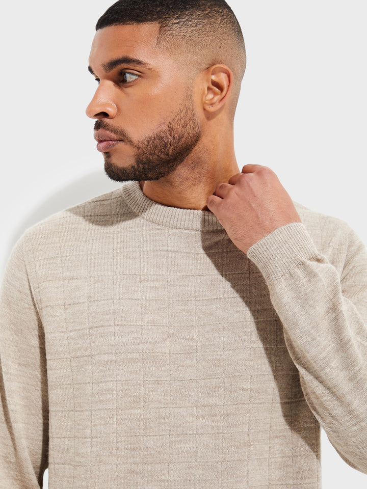 Yale Baby Alpaca Sweater in Beige