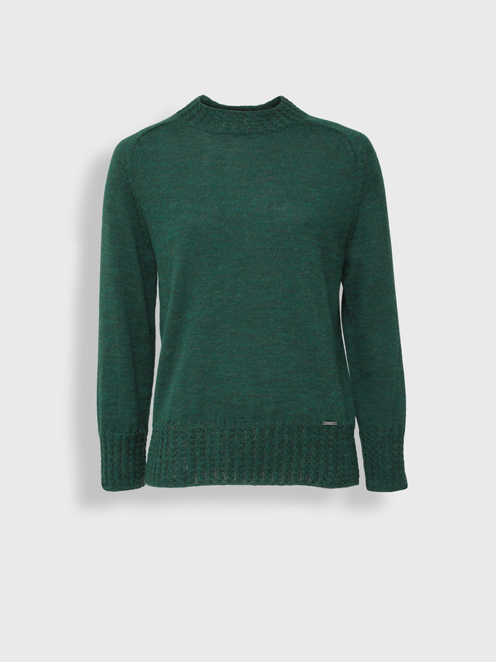 Suéter Yakira De Baby Alpaca Color Verde