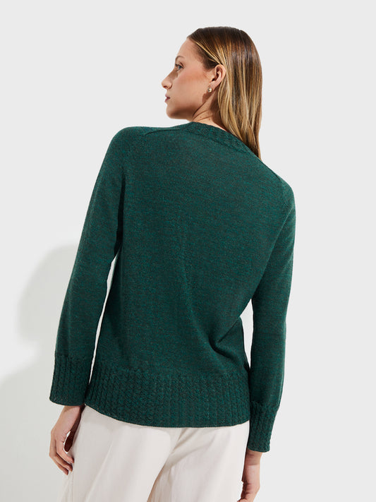 Suéter Yakira De Baby Alpaca Color Verde