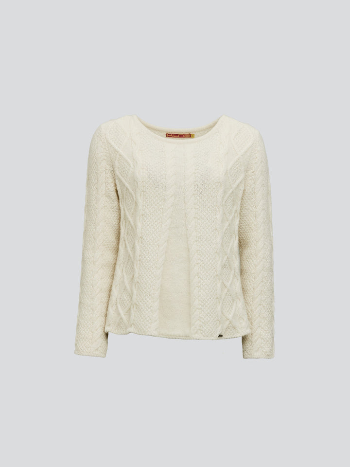 Suéter Yseult De Baby Alpaca Color Ecru