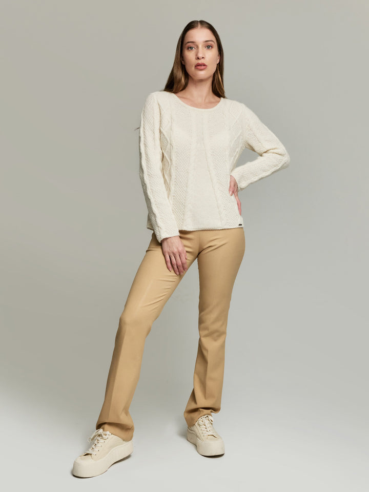 Suéter Yseult De Baby Alpaca Color Ecru