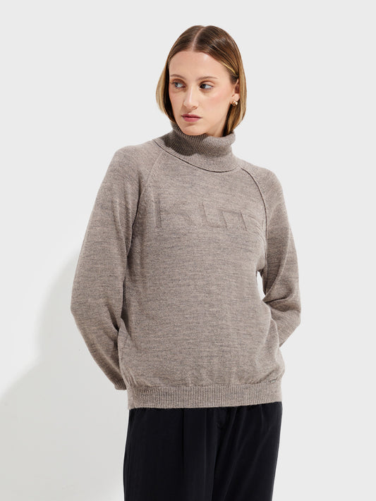 Suéter Yeah De Baby Alpaca Color Beige