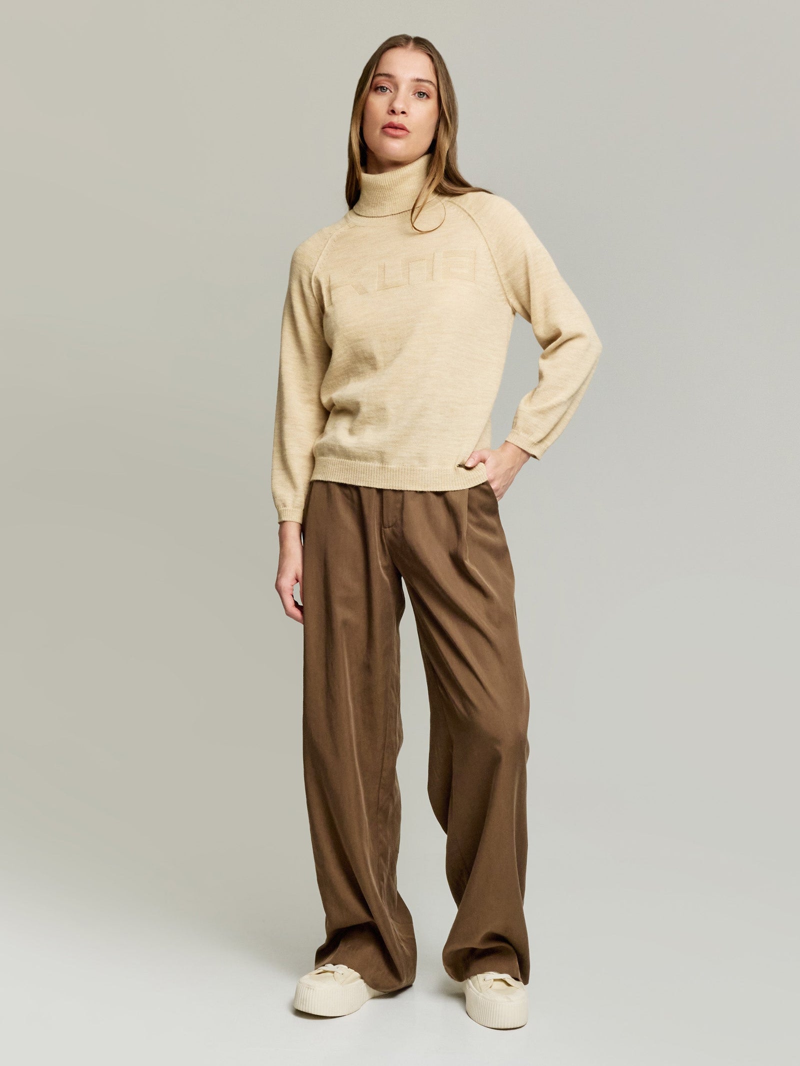 Suéter Yeah De Baby Alpaca Color Beige