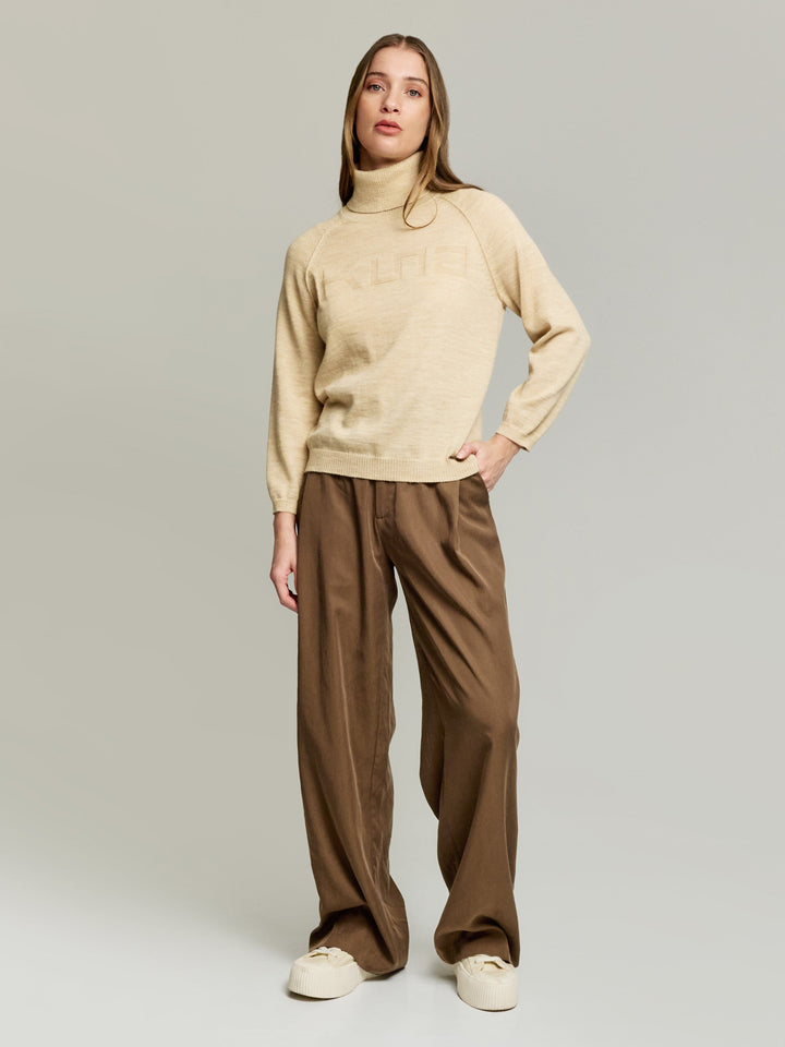 Suéter Yeah De Baby Alpaca Color Beige