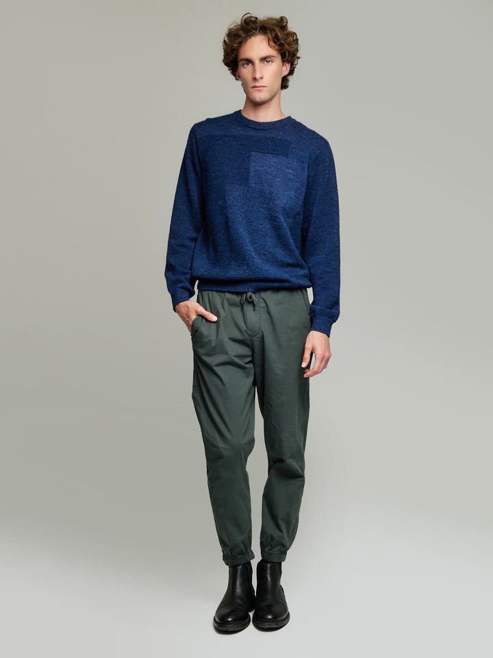 Blue Baby Alpaca Yack Sweater