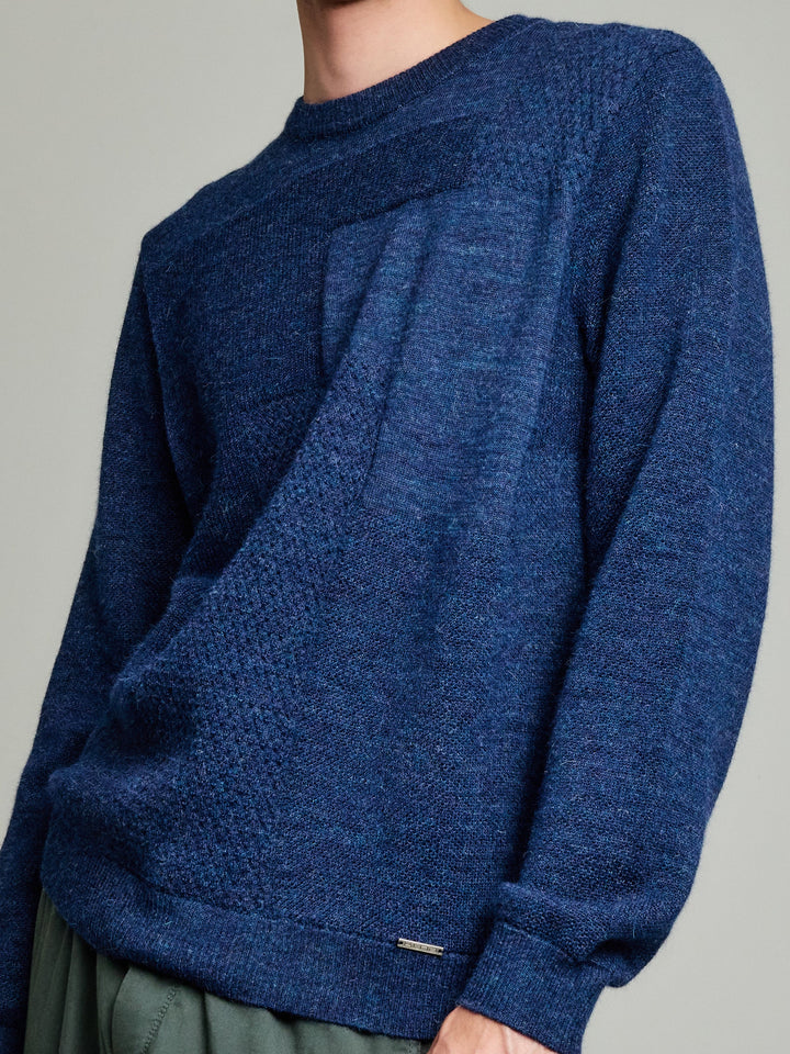 Blue Baby Alpaca Yack Sweater