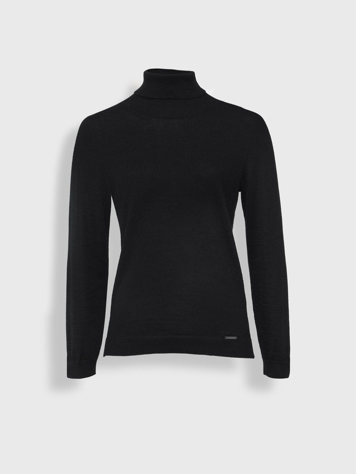 Suéter Ysola De Baby Alpaca Color Negro