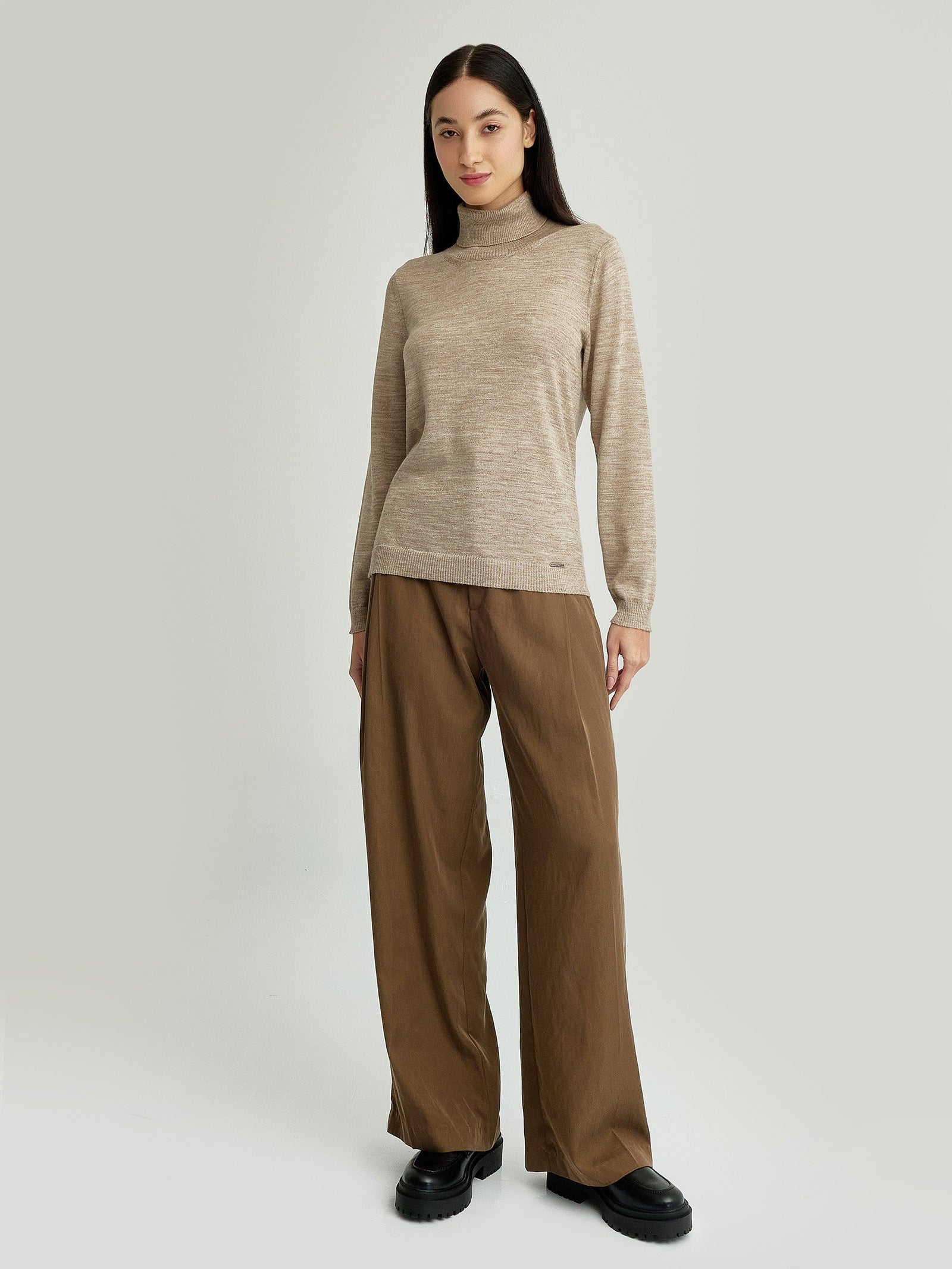 Ysola Baby Alpaca Beige Sweater