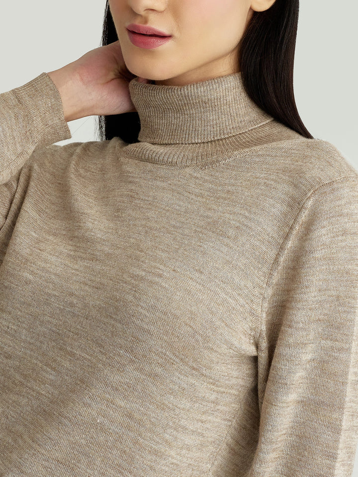 Suéter Ysola De Baby Alpaca Color Beige