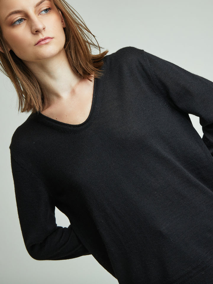 Suéter Brisbane De Baby Alpaca Color Black