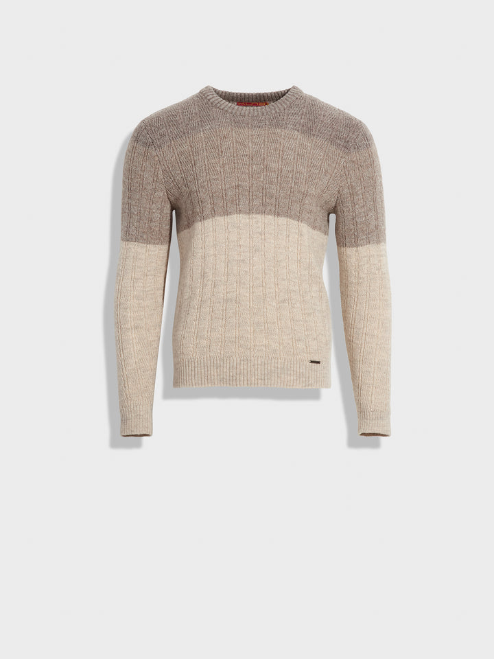Zinal Beige Baby Alpaca Sweater
