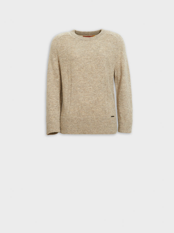 Suéter Zia De Baby Alpaca Color Beige