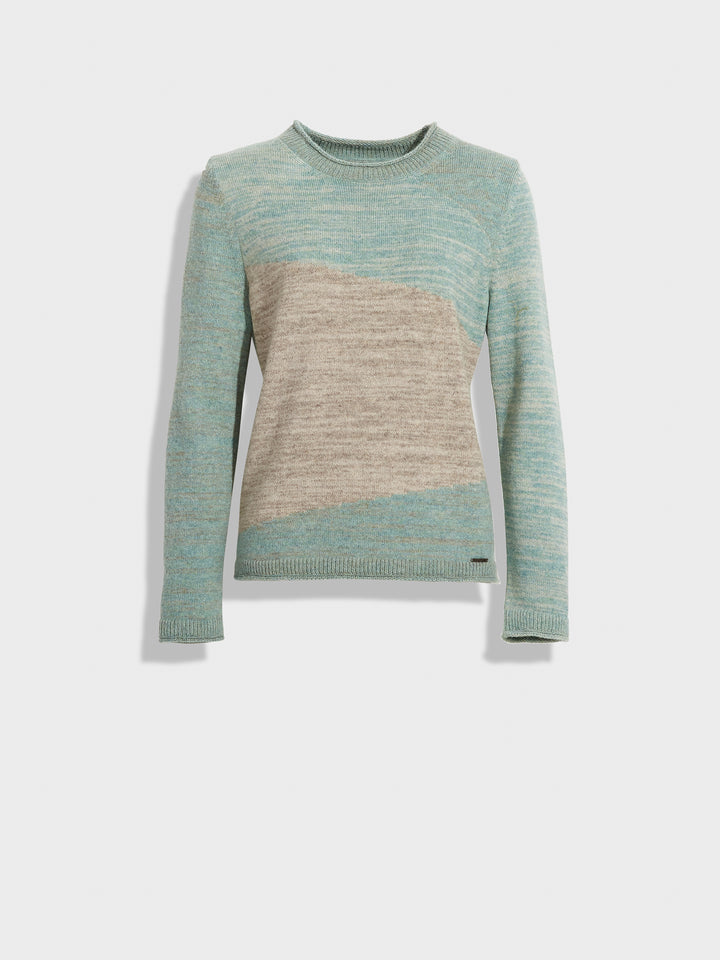 Suéter Zoe De Baby Alpaca Color Celeste