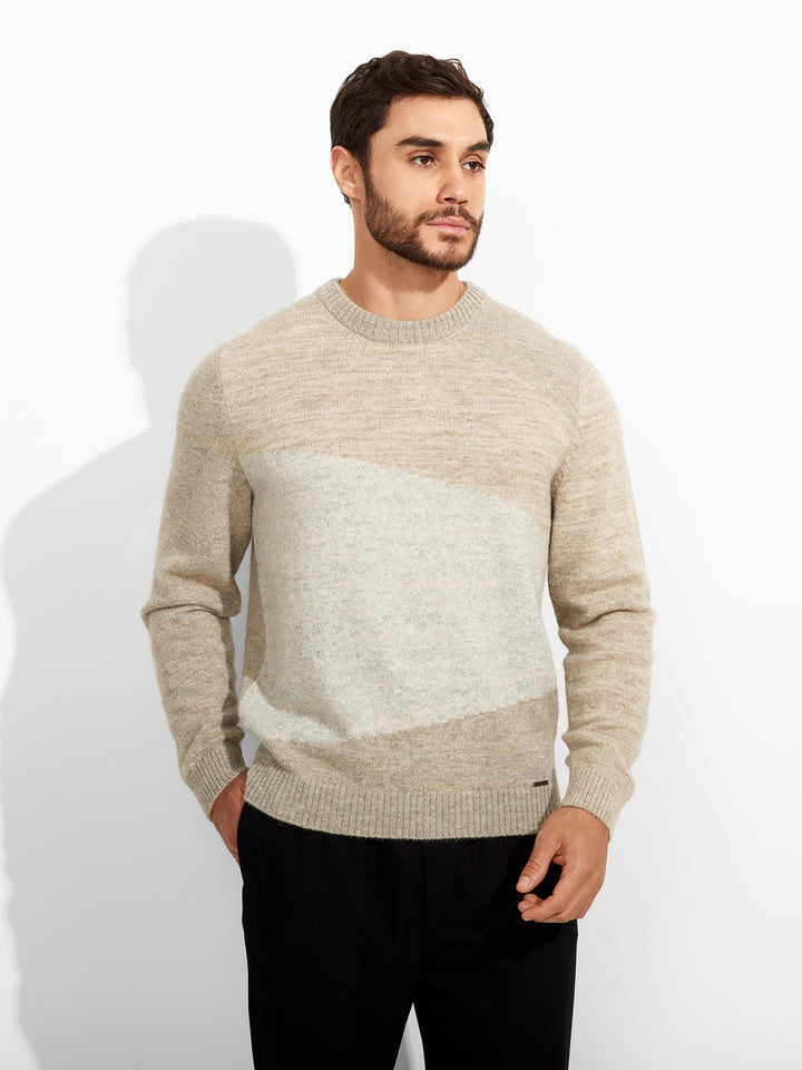Zoe Baby Alpaca Beige Sweater
