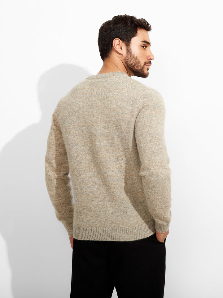 Zoe Baby Alpaca Beige Sweater