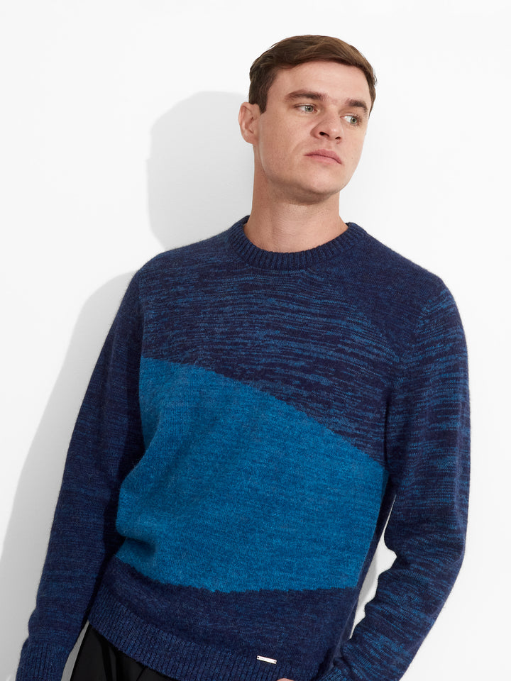 Zoe Baby Alpaca Sweater Blue