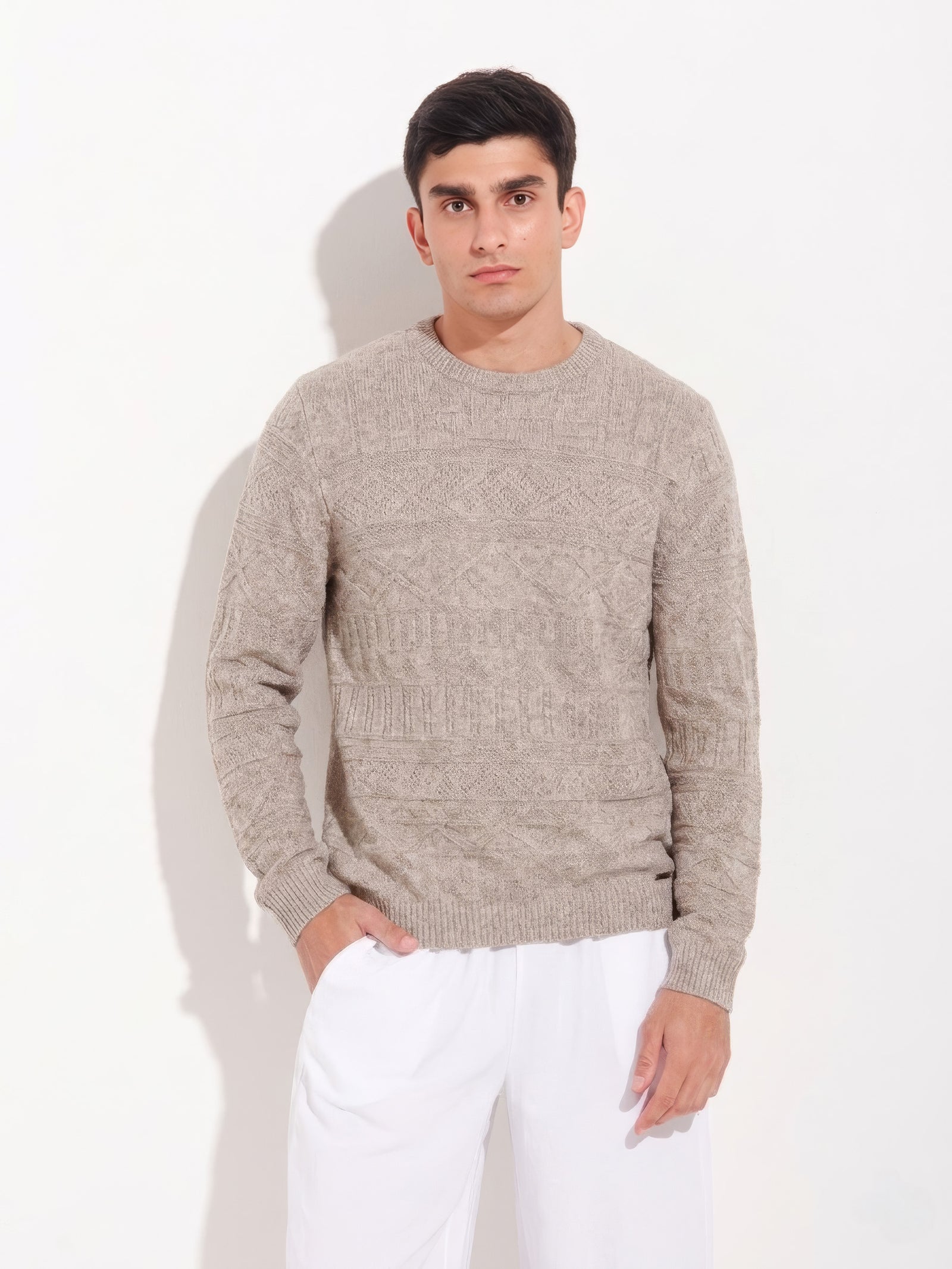 Zoom Baby Alpaca Sweater in Yellow