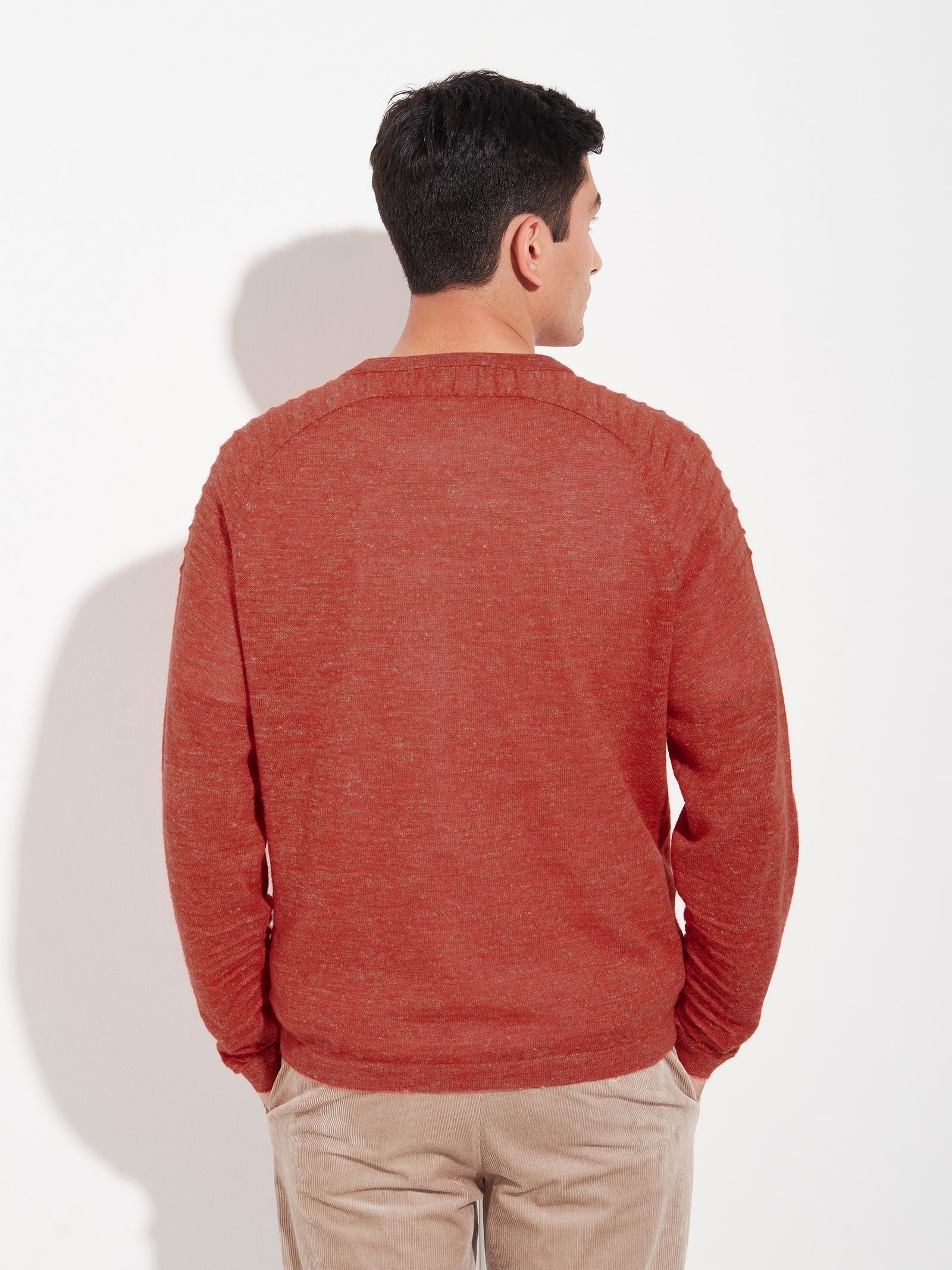 Suéter Zwei  De Baby Alpaca Color Naranja