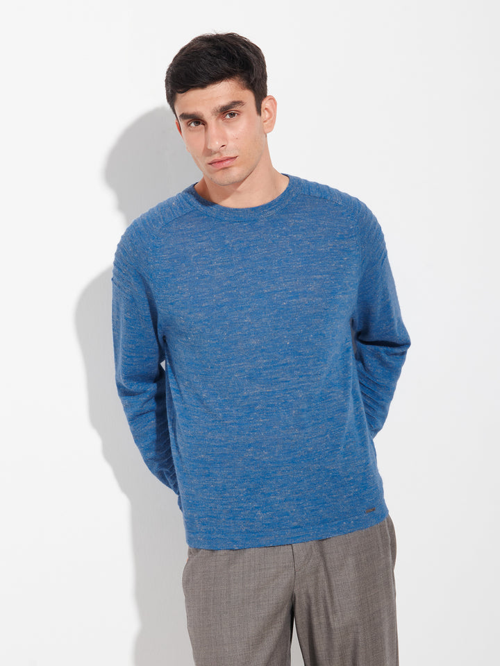 Zwei Baby Alpaca Sweater Blue