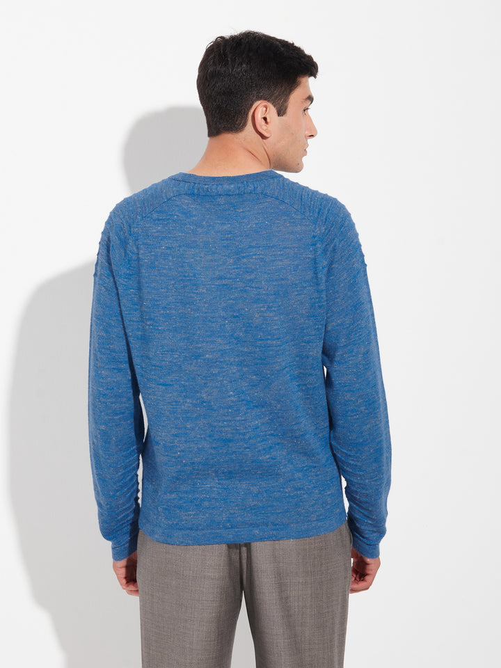 Zwei Baby Alpaca Sweater Blue
