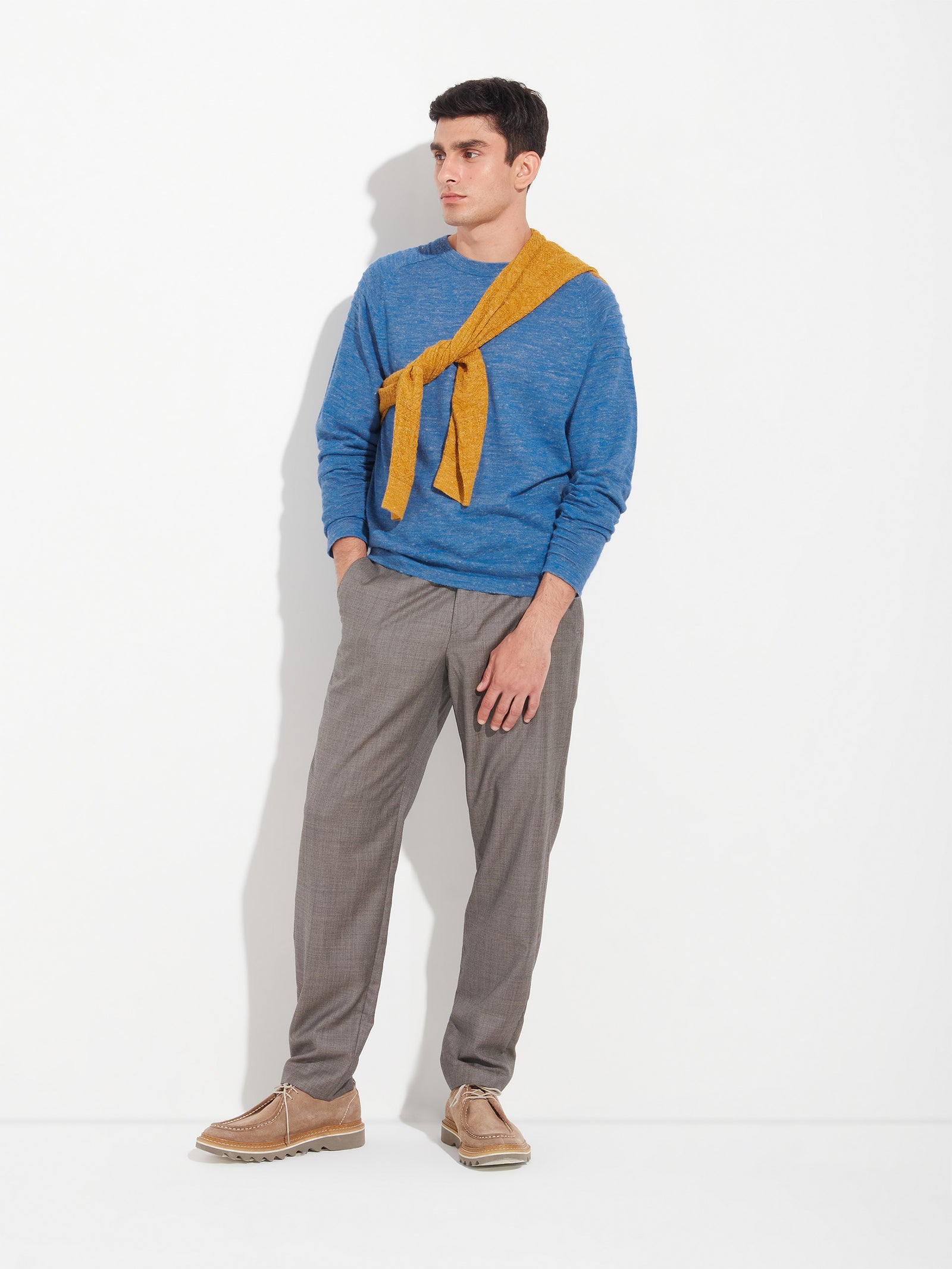 Zwei Baby Alpaca Sweater Blue