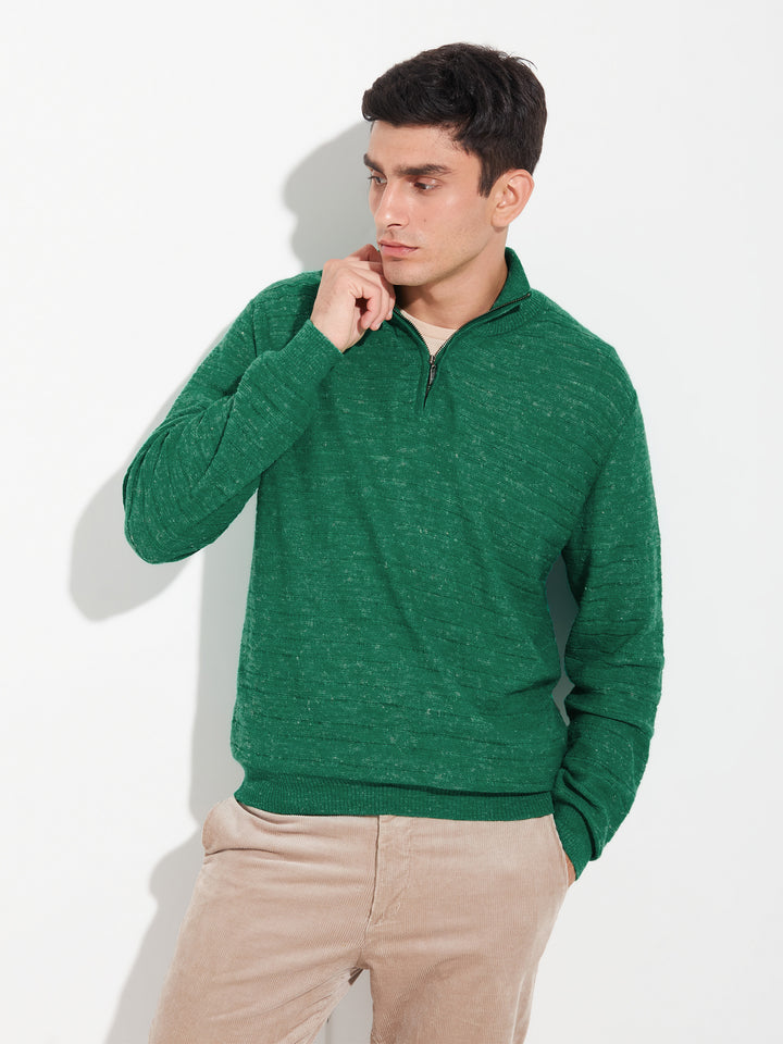 Zamir Baby Alpaca Sweater Green