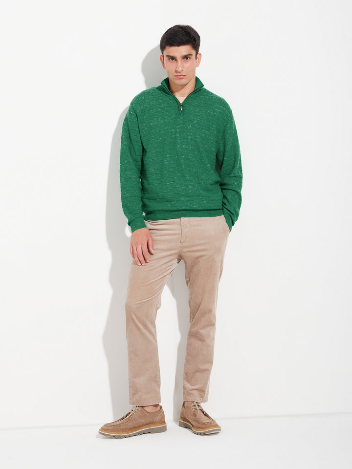 Zamir Baby Alpaca Sweater Green