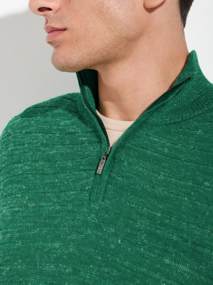 Zamir Baby Alpaca Sweater Green