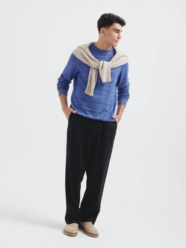 Purple Baby Alpaca Zidane Sweater
