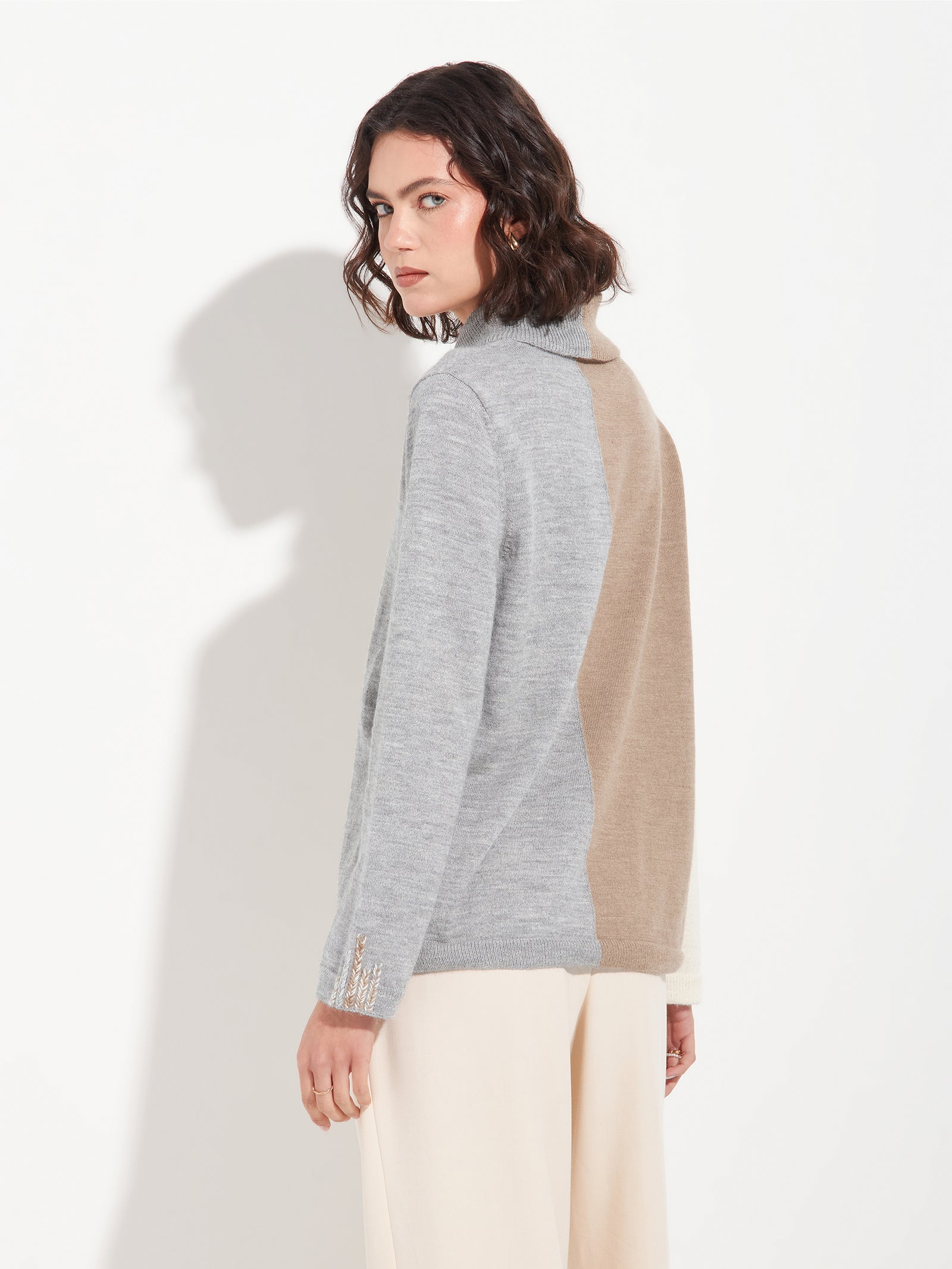 Bergamo Beige Baby Alpaca Sweater