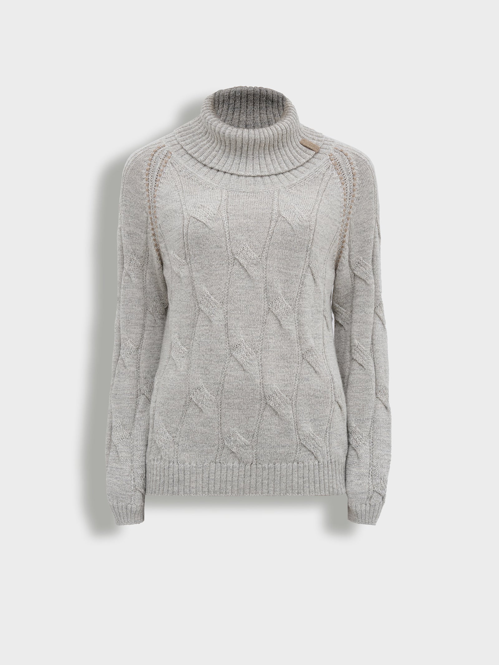 Bettina Gray Baby Alpaca Sweater