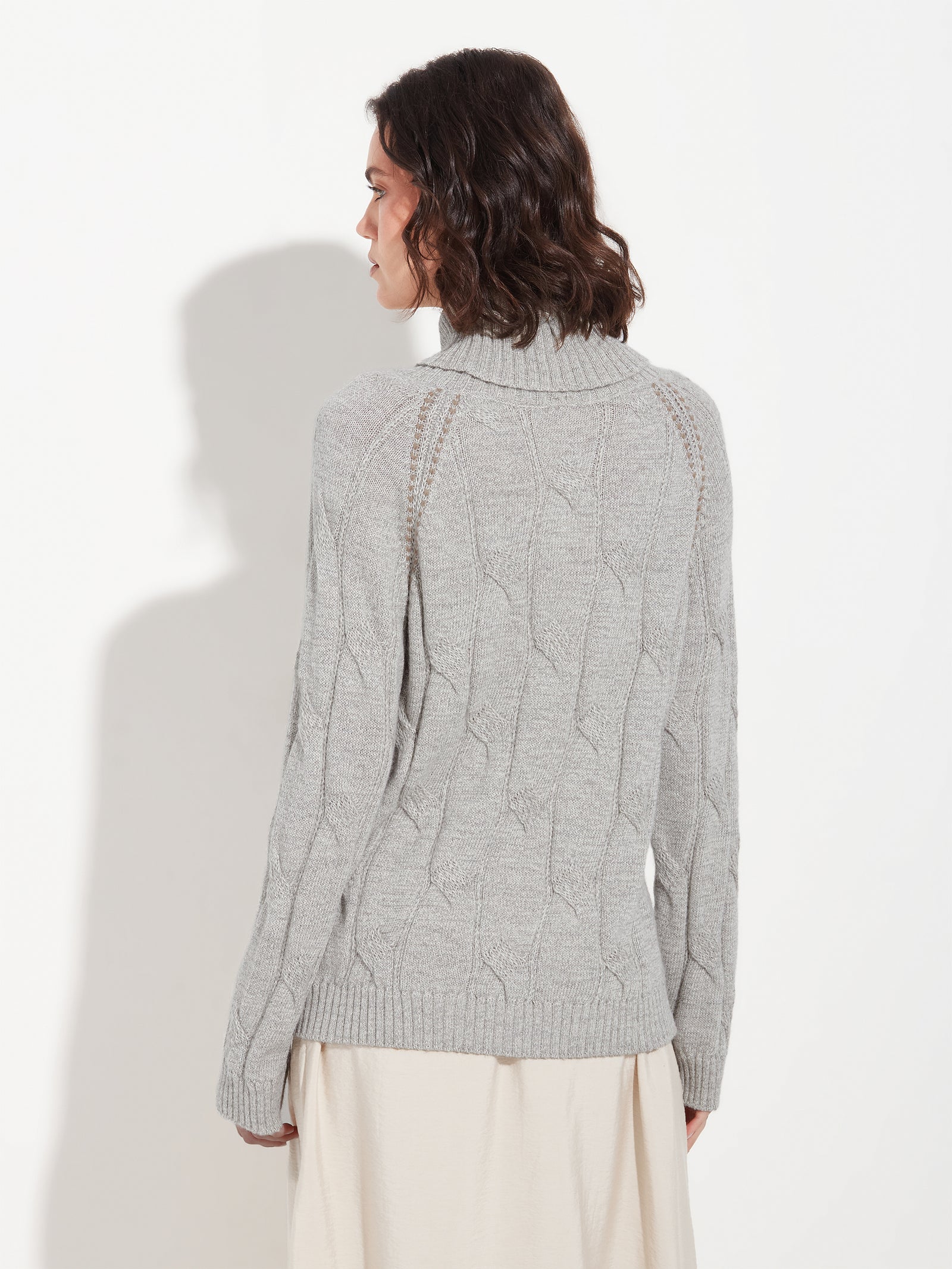 Bettina Gray Baby Alpaca Sweater