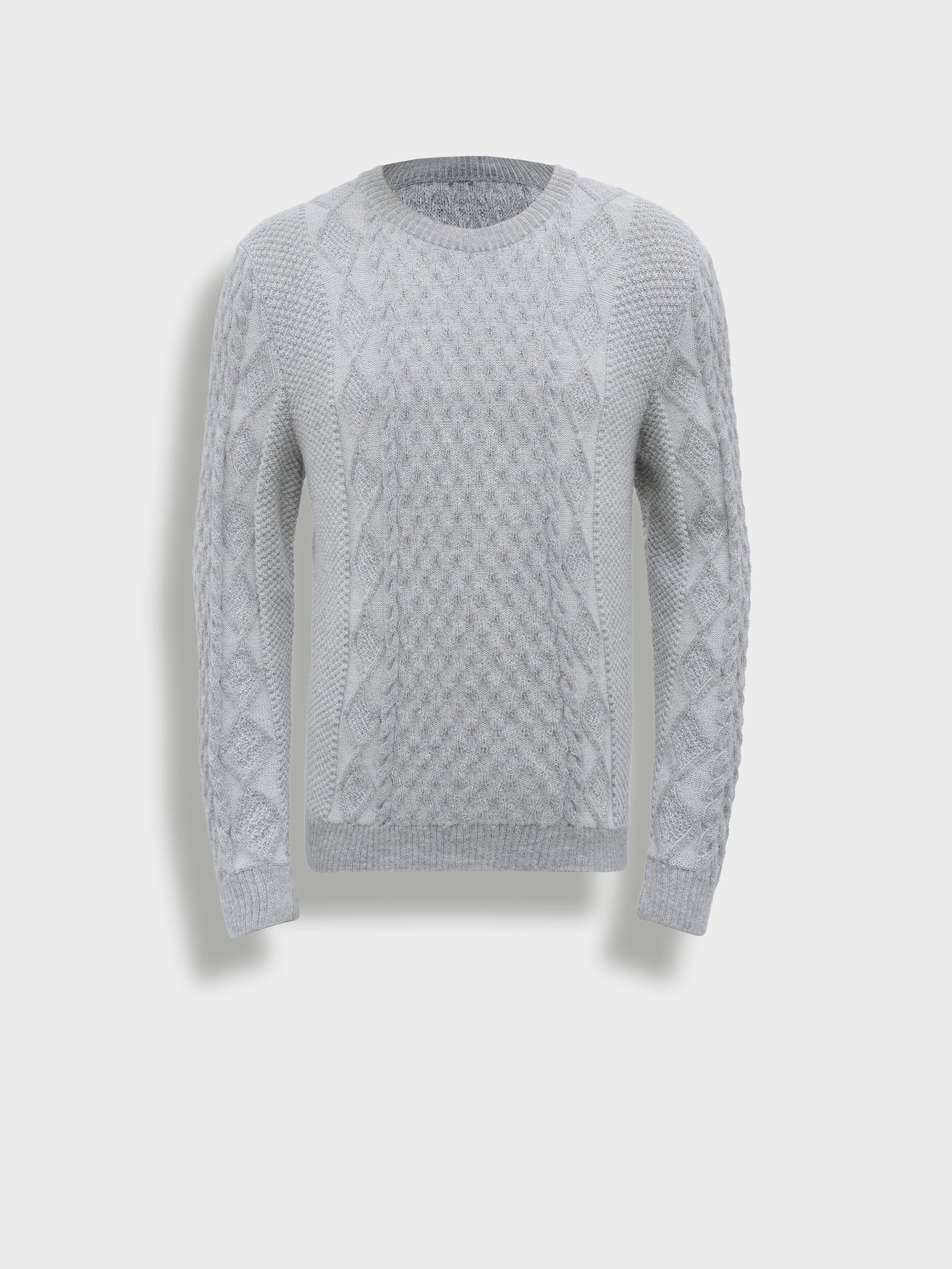 Bastian Gray Baby Alpaca Sweater