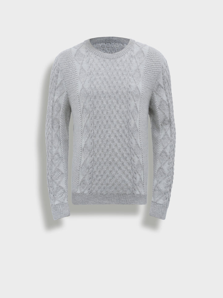 Bastian Gray Baby Alpaca Sweater