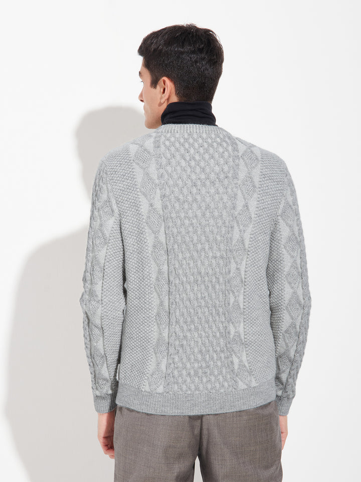 Bastian Gray Baby Alpaca Sweater