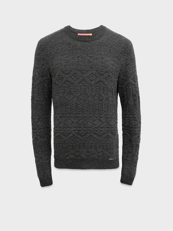 Captain Sweater in Gray Baby Alpaca