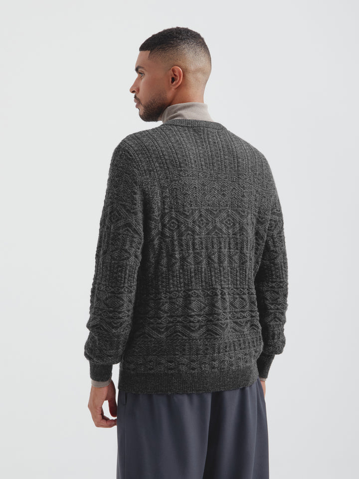 Captain Sweater in Gray Baby Alpaca