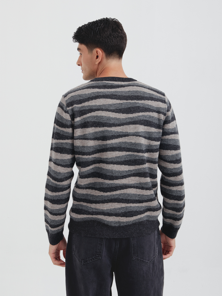 Christian Sweater In Gray Baby Alpaca