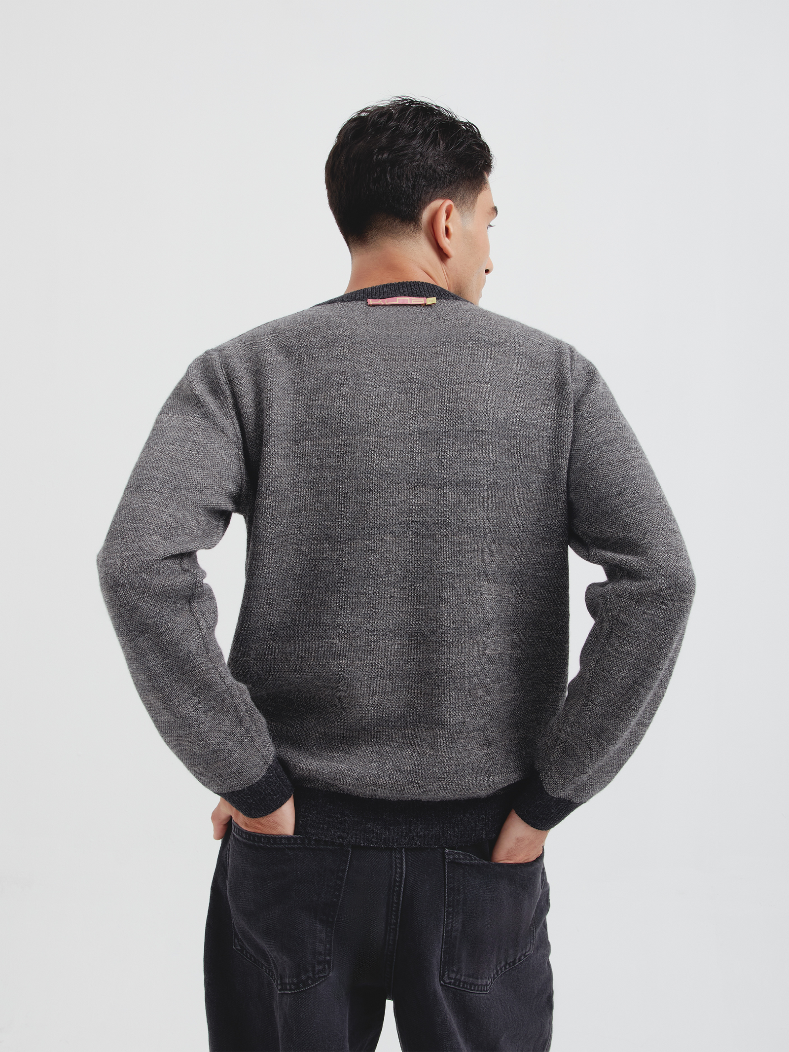 Suéter Christian De Baby Alpaca Color Gris