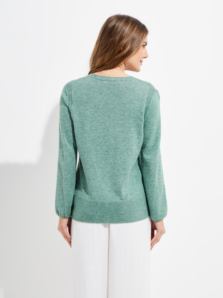 Yliada Green Cotton Sweater